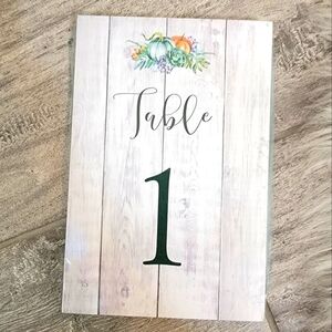 New 25 Table Numbers 4X6